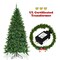 Green PVC Half Christmas Tree with 427 Tips, 250 LED Lights and Stand